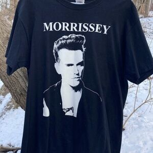 Vintage Y2K Morrissey Concert Tour T-Shirt Men’s Large Black Fruit Of The Loom